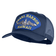 Pearl Harbor Hawaii Submarine Blue Patched Solid Cotton Twill Mesh Prostyle Cap - Navy OSFM