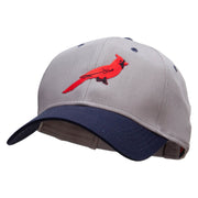 Cardinal Iron Patched Two Tone Cotton Twill Low Profile Strap Cap - Navy-Grey OSFM