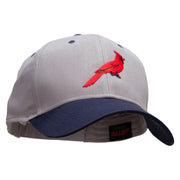 Cardinal Iron Patched Two Tone Cotton Twill Low Profile Strap Cap - Navy-Grey OSFM