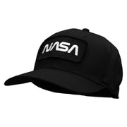 NASA Black and White Logo Embroidered Patched Solid Twill Cap