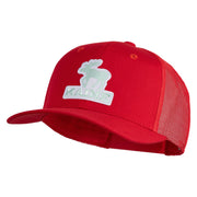 Maine State Moose Patched Premium Trucker Mesh Cap - Red OSFM