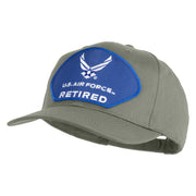 U.S. Air Force Retired Blue Patched Solid Cotton Twill Pro Style Cap - Grey OSFM