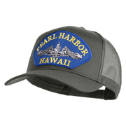 Pearl Harbor Hawaii Submarine Blue Patched Solid Cotton Twill Mesh Prostyle Cap - Grey OSFM
