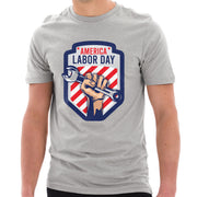 American Labor Day Unisex Ring Spun Combed Cotton Short Sleeve Deluxe Jersey T-Shirt