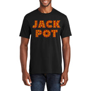 Jack Pot Graphic Design Men's Big Size Port & Company Fan Favorite Crew Neck Tee Shirt - Jet-Black XS