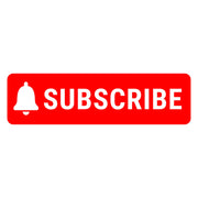 Subscribe Button Heat Transfer Sticker