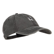 Alaskan Malamute Embroidered Washed Cap