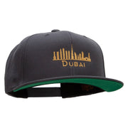 Dubai Embroidered Wool Blend Prostyle Snapback - Dk-Grey OSFM