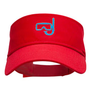 Snorkle Embroidered Cotton Twill Visor