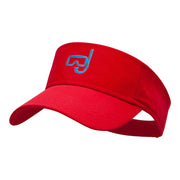 Snorkle Embroidered Cotton Twill Visor