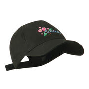 USA State Flower Arkansas Apple Blossom Embroidered Cap