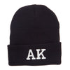 AK Alaska State Embroidered Cuff Beanie