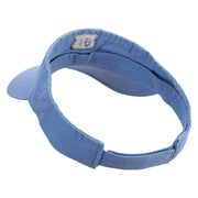 Highway 61 Embroidered Pro Style Cotton Twill Washed Visor - Lt-Blue OSFM