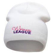 Woman League Embroidered 8 Inch Short Beanie