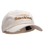 I'd Rather Be Smoking Embroidered Washed Cap