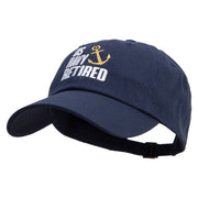 U.S. Navy Retired Unstructured Low Profile 6 panel Cotton Cap - Navy OSFM