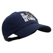 U.S. Navy Retired Unstructured Low Profile 6 panel Cotton Cap - Navy OSFM