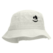 Stitched Face Embroidered Pigment Dyed Bucket Hat