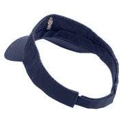 Medical Pharmacy with Snake Embroidered Pro Style Cotton Twill Washed Visor - Navy OSFM