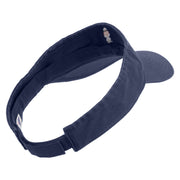 Medical Pharmacy with Snake Embroidered Pro Style Cotton Twill Washed Visor - Navy OSFM