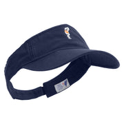 Medical Pharmacy with Snake Embroidered Pro Style Cotton Twill Washed Visor - Navy OSFM