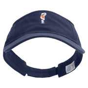 Medical Pharmacy with Snake Embroidered Pro Style Cotton Twill Washed Visor - Navy OSFM