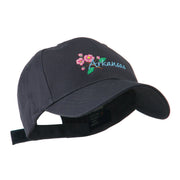 USA State Flower Arkansas Apple Blossom Embroidered Cap