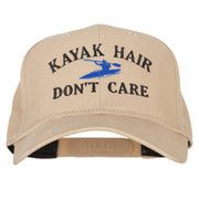 Kayak Hair Don't Care Embroidered Solid Cotton Pro Cap