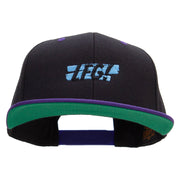 LFG Embroidered Wool Blend 2 Tone Classic Snapback - Black-Purple OSFM