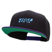 LFG Embroidered Wool Blend 2 Tone Classic Snapback - Black-Purple OSFM