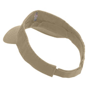 Medical Pharmacy with Snake Embroidered Pro Style Cotton Twill Washed Visor - Khaki OSFM