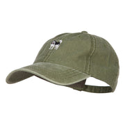 Alaskan Malamute Embroidered Washed Cap