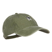 Alaskan Malamute Embroidered Washed Cap