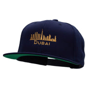 Dubai Embroidered Wool Blend Prostyle Snapback - Navy OSFM