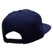 Dubai Embroidered Wool Blend Prostyle Snapback - Navy OSFM