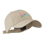 USA State Flower Arkansas Apple Blossom Embroidered Cap