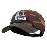 U.S. Navy Retired Unstructured Low Profile 6 panel Cotton Cap - Green-Camo OSFM