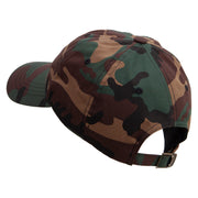 U.S. Navy Retired Unstructured Low Profile 6 panel Cotton Cap - Green-Camo OSFM