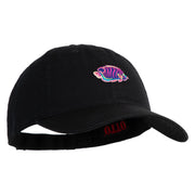 Tropical Fish Sea Life Iron On Patched 6 Panel Washed Low Profile Dad Hat - Black OSFM