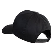 U.S. Air Force Blue Patched Solid Cotton Twill Pro Style Cap - Black OSFM