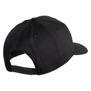 U.S. Air Force Blue Patched Solid Cotton Twill Pro Style Cap - Black OSFM