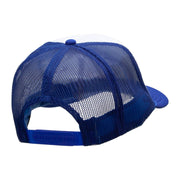 Surfboard in Sands Patched Two Tone Polyester 5 Panel Foam Front Mesh Back Cap