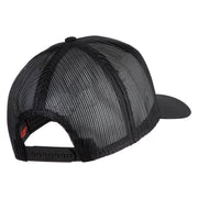 Veteran America's Navy Patched Solid Cotton Twill Mesh Prostyle Cap - Black OSFM