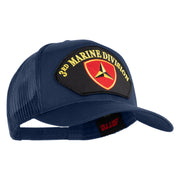 3rd Marine Division Patched Solid Cotton Twill Mesh Prostyle Cap - Navy OSFM