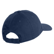 Tropical Fish Sea Life Iron On Patched 6 Panel Washed Low Profile Dad Hat - Navy OSFM