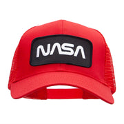 NASA Black and White Logo Embroidered Patched Mesh Back Cap