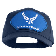 U.S. Air Force Blue Patched Solid Cotton Twill Pro Style Cap - Navy OSFM