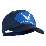 U.S. Air Force Blue Patched Solid Cotton Twill Pro Style Cap - Navy OSFM