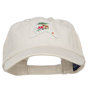 USA State Alaska Patched Low Profile Cap