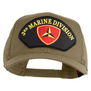 3rd Marine Division Patched Solid Cotton Twill Mesh Prostyle Cap - Khaki OSFM